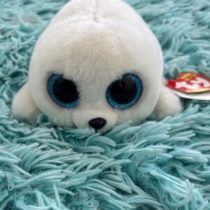 Ty Plush Seal with Blue Eyes icy